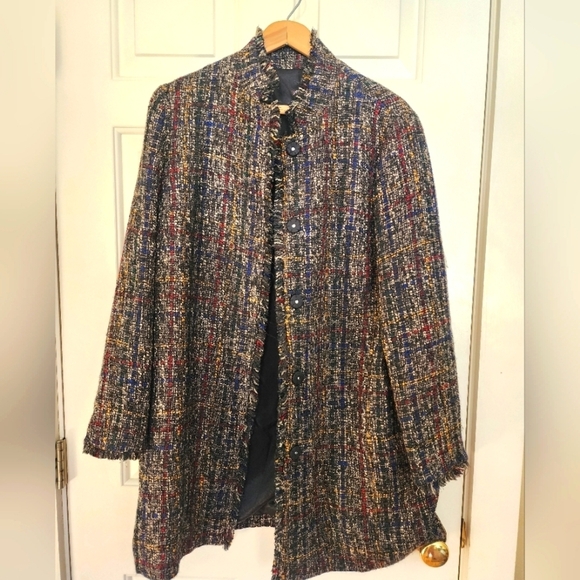 Jmclaughlin WaldenTweed jacket size large office career mature professional - Picture 1 of 14